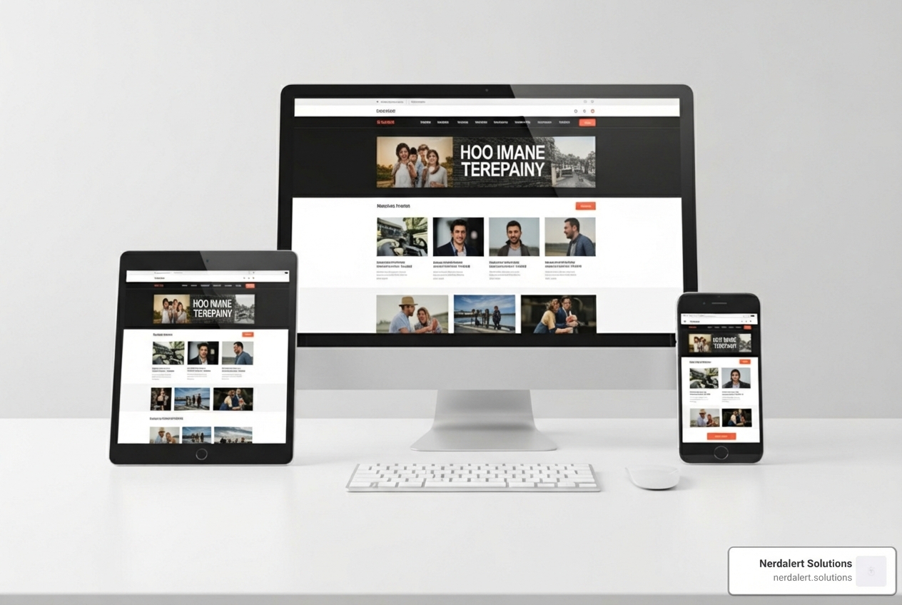 Website shown on a desktop, tablet, and smartphone to illustrate responsiveness - murrieta website design