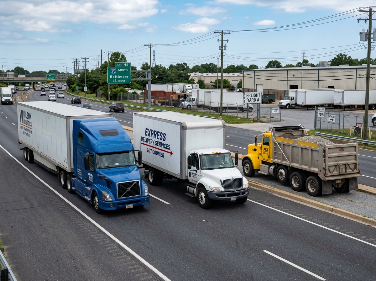 Various commercial vehicle types including dump trucks and semis - commercial auto truck insurance Various commercial vehicle types including dump trucks and semis - commercial auto truck insurance