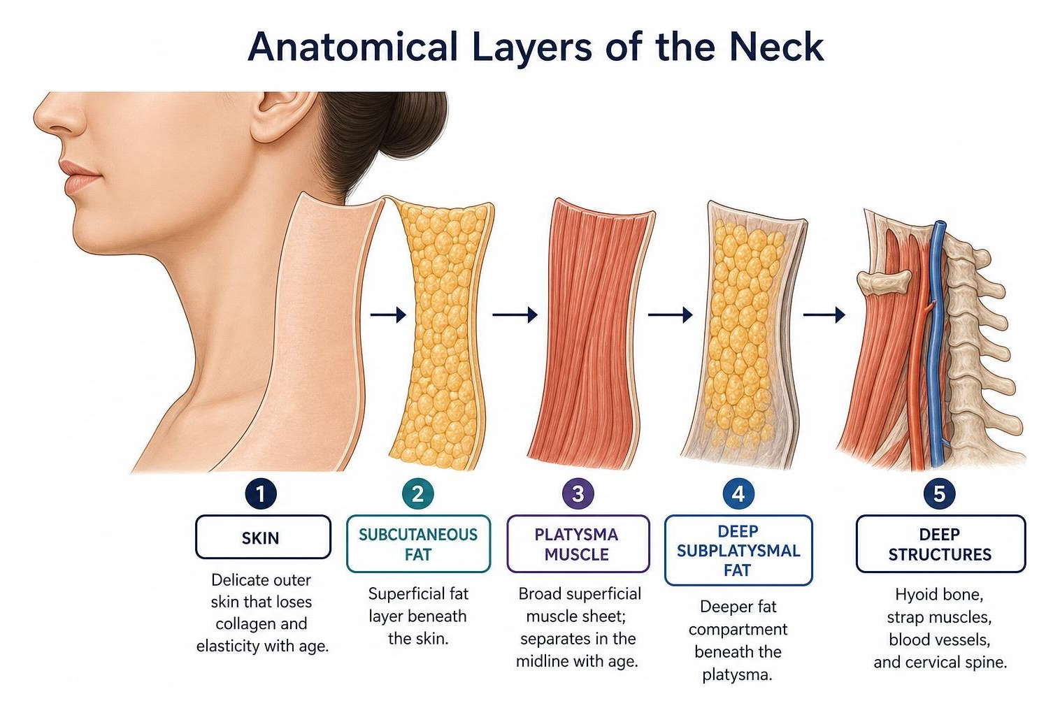 Anatomical layers of the neck
