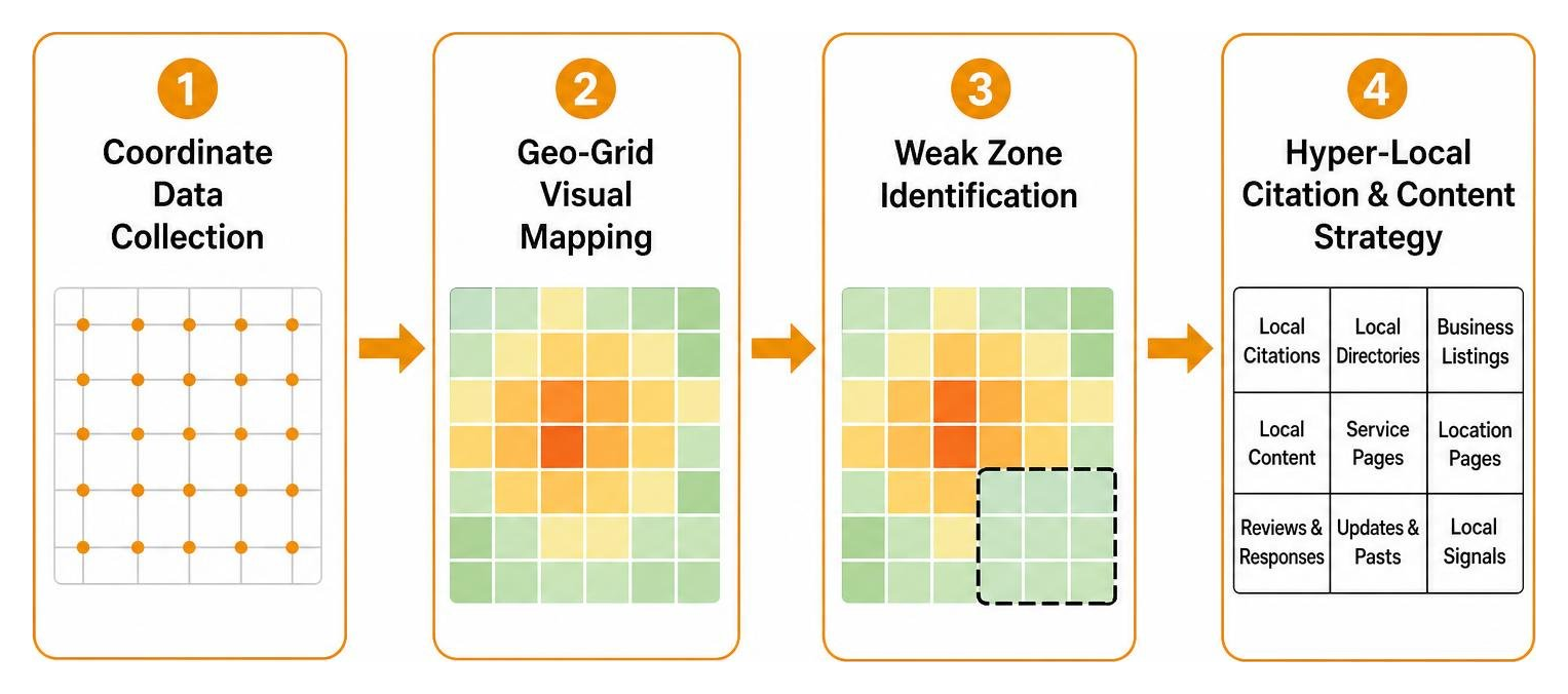 geo-grid ranking tracking workflow
