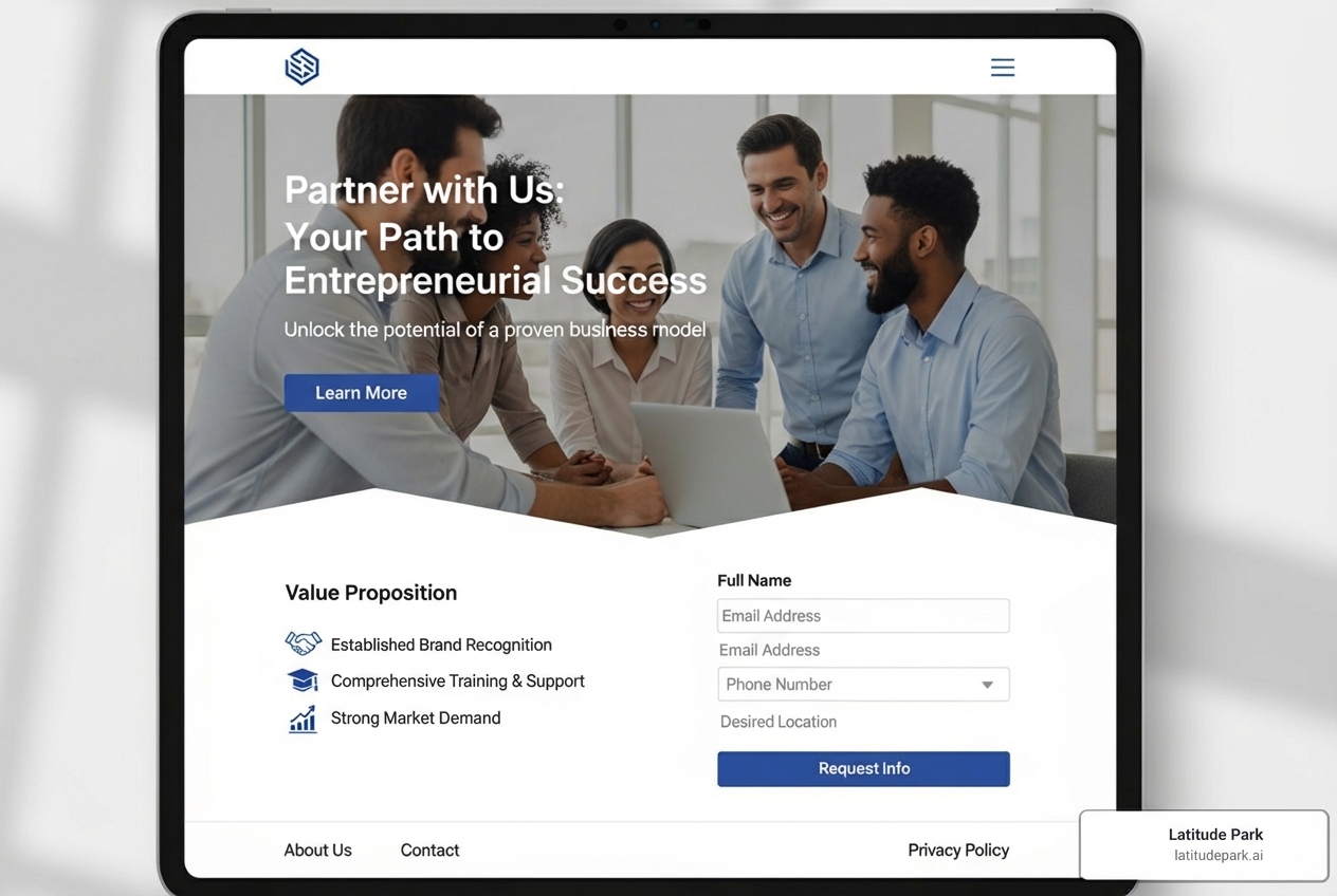 high-converting franchise landing page - franchise sales lead generation high-converting franchise landing page - franchise sales lead generation