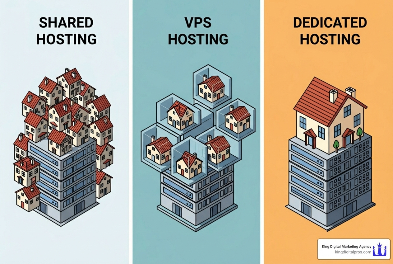 illustrating the difference between shared, VPS, and dedicated hosting servers - Website Hosting and Maintenance Illustrating The Difference Between Shared, Vps, And Dedicated Hosting Servers - Website Hosting And Maintenance