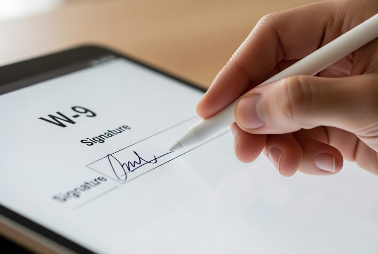 electronic signature w9