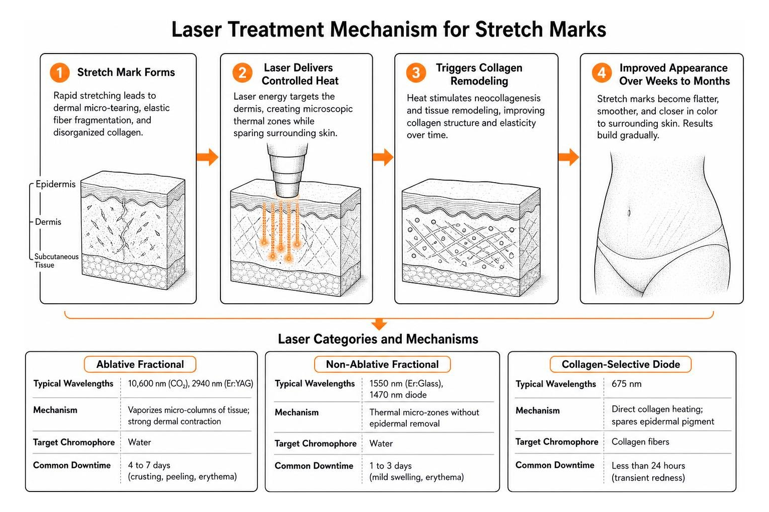 dermatology laser treatment mechanism diagram dermatology laser treatment mechanism diagram