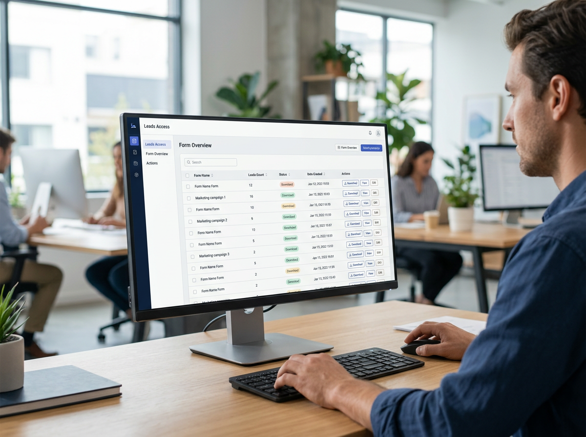 Meta Leads Access Manager dashboard interface Meta Leads Access Manager dashboard interface