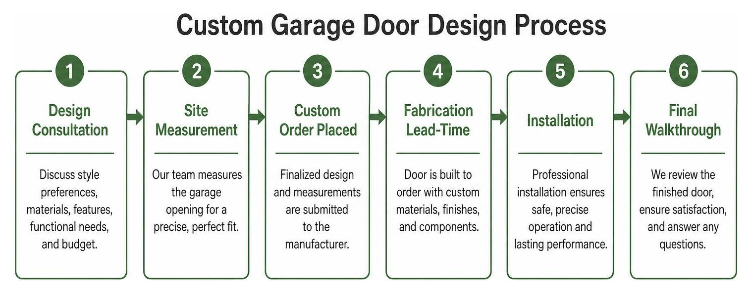 custom garage door design process