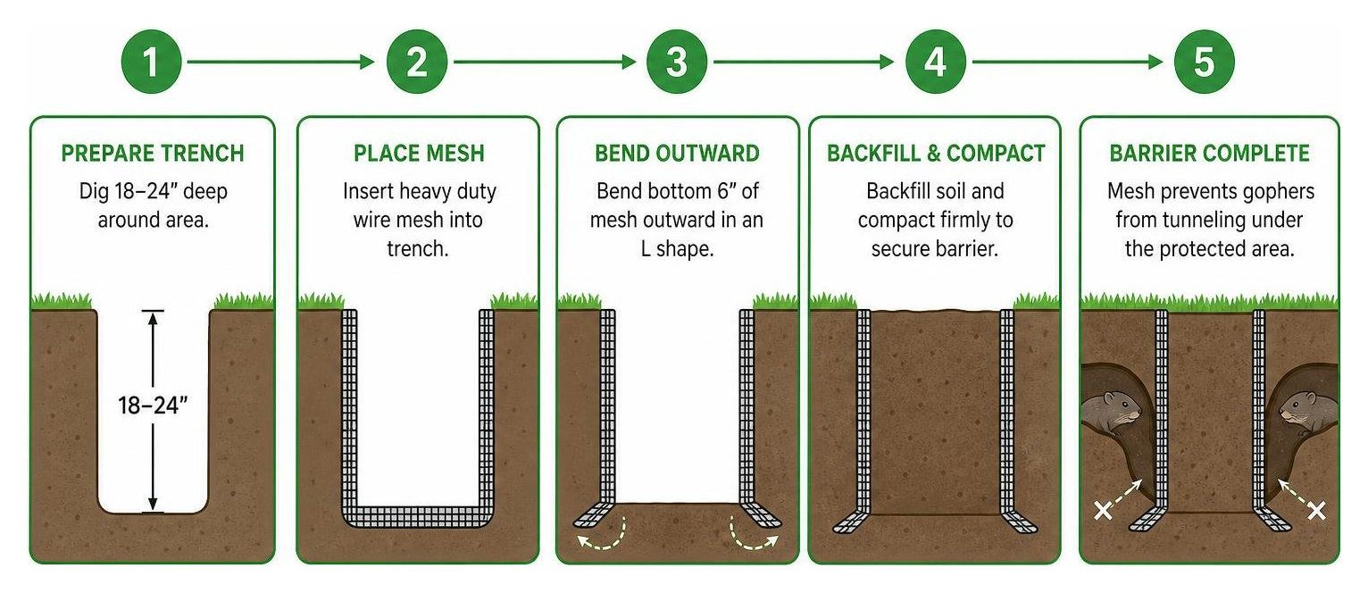 step by step wire mesh barrier installation timeline