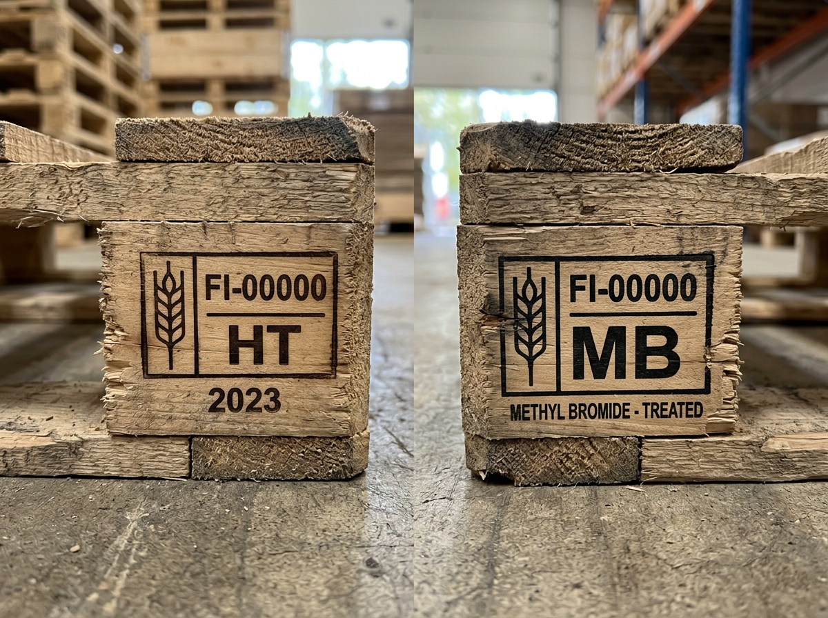 Visual guide to pallet stamps showing the HT logo versus the MB logo - diy pallet wall planter Visual guide to pallet stamps showing the HT logo versus the MB logo - diy pallet wall planter