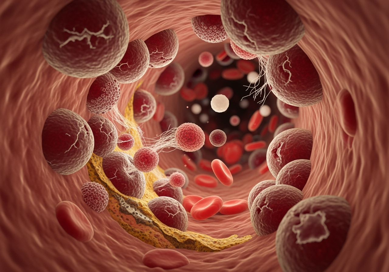 damaged endothelial cells and microclot formation - Long COVID immune dysfunction