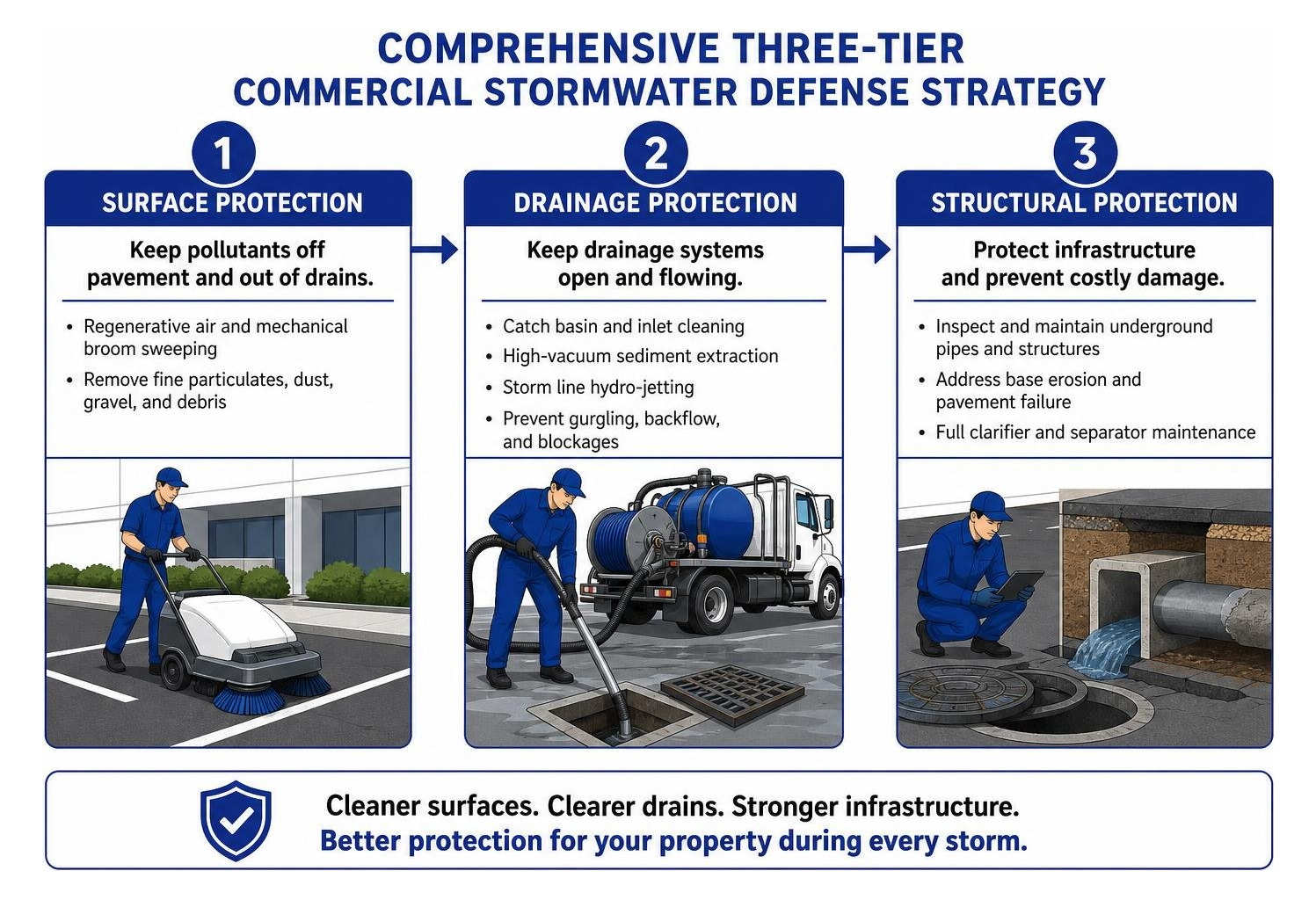 comprehensive three-tier commercial stormwater defense strategy comprehensive three-tier commercial stormwater defense strategy