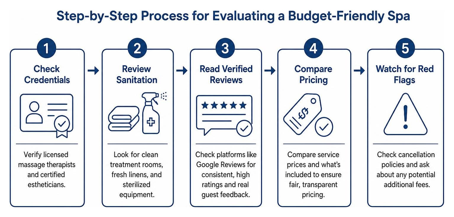 Step-by-step process for evaluating a budget-friendly spa Step-by-step process for evaluating a budget-friendly spa