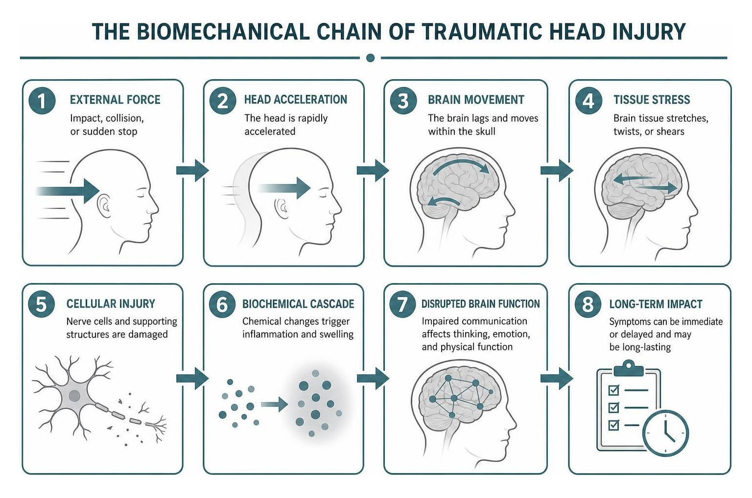 diagram showing the biomechanical chain of traumatic head injury diagram showing the biomechanical chain of traumatic head injury