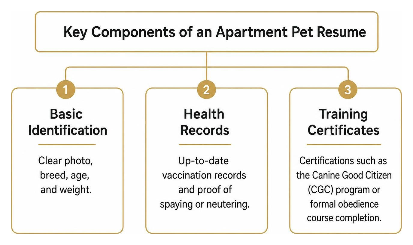 Key components of an apartment pet resume Key components of an apartment pet resume
