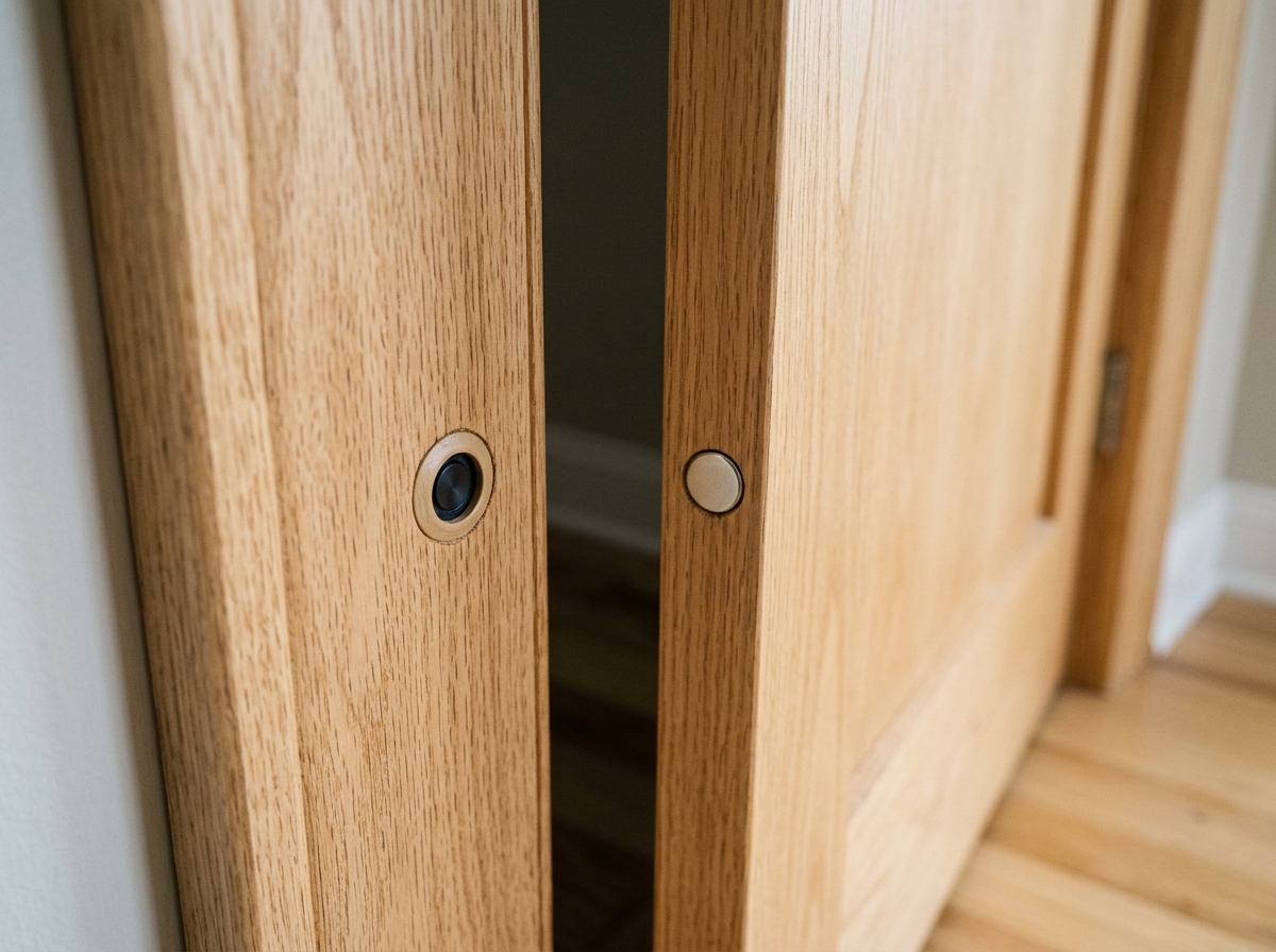 recessed door alarm installed in a door frame - alarm for door recessed door alarm installed in a door frame - alarm for door
