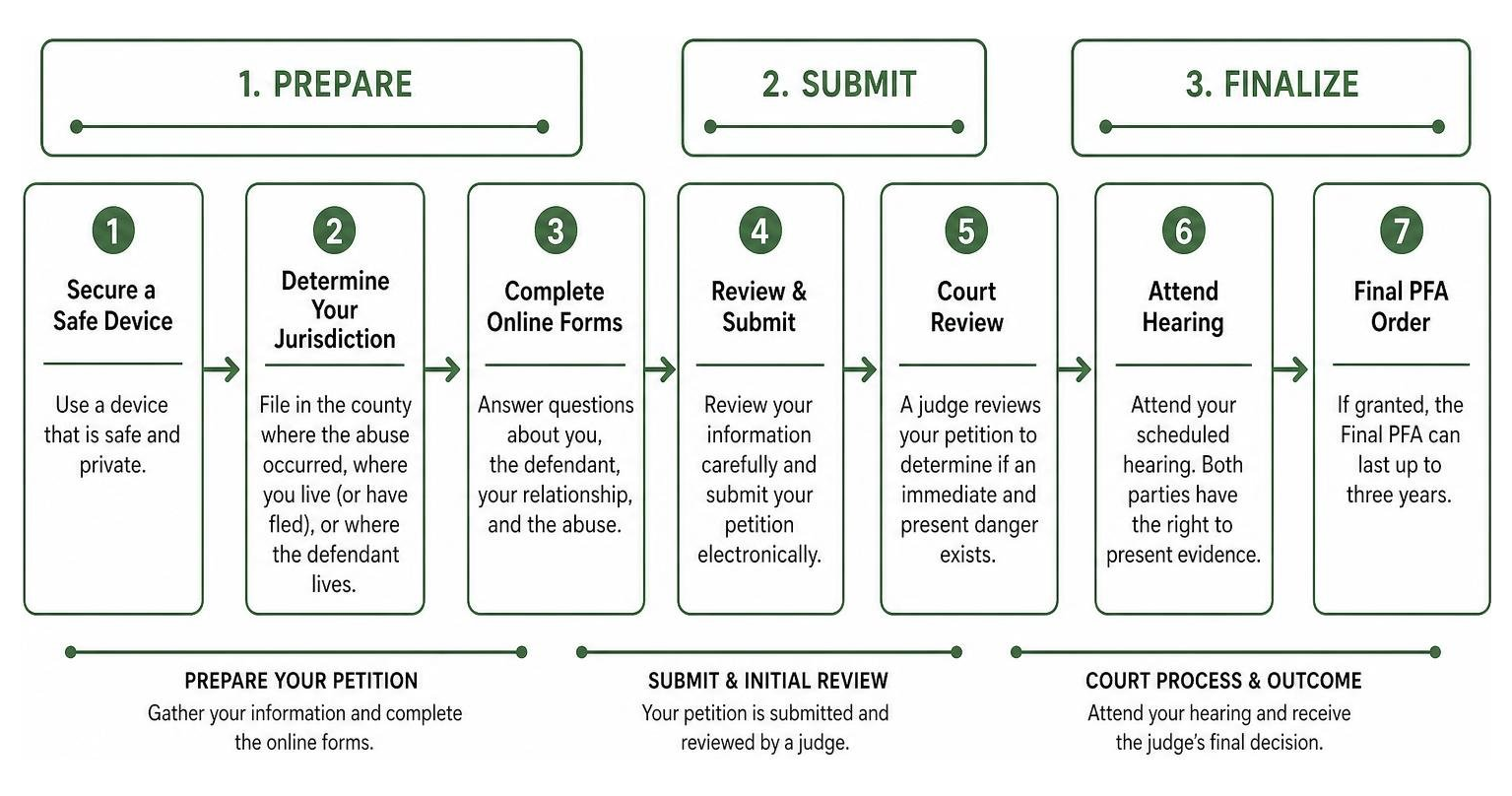Step-by-step process of preparing, submitting, and finalizing a PFA online Step-by-step process of preparing, submitting, and finalizing a PFA online