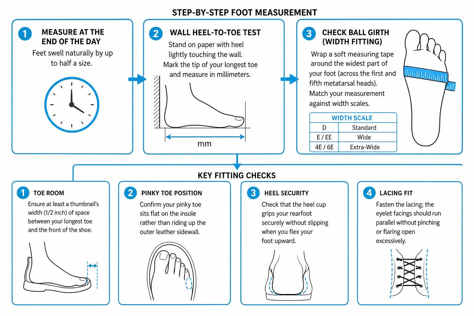 Step-by-step foot measurement and fitting verification framework Step-by-step foot measurement and fitting verification framework