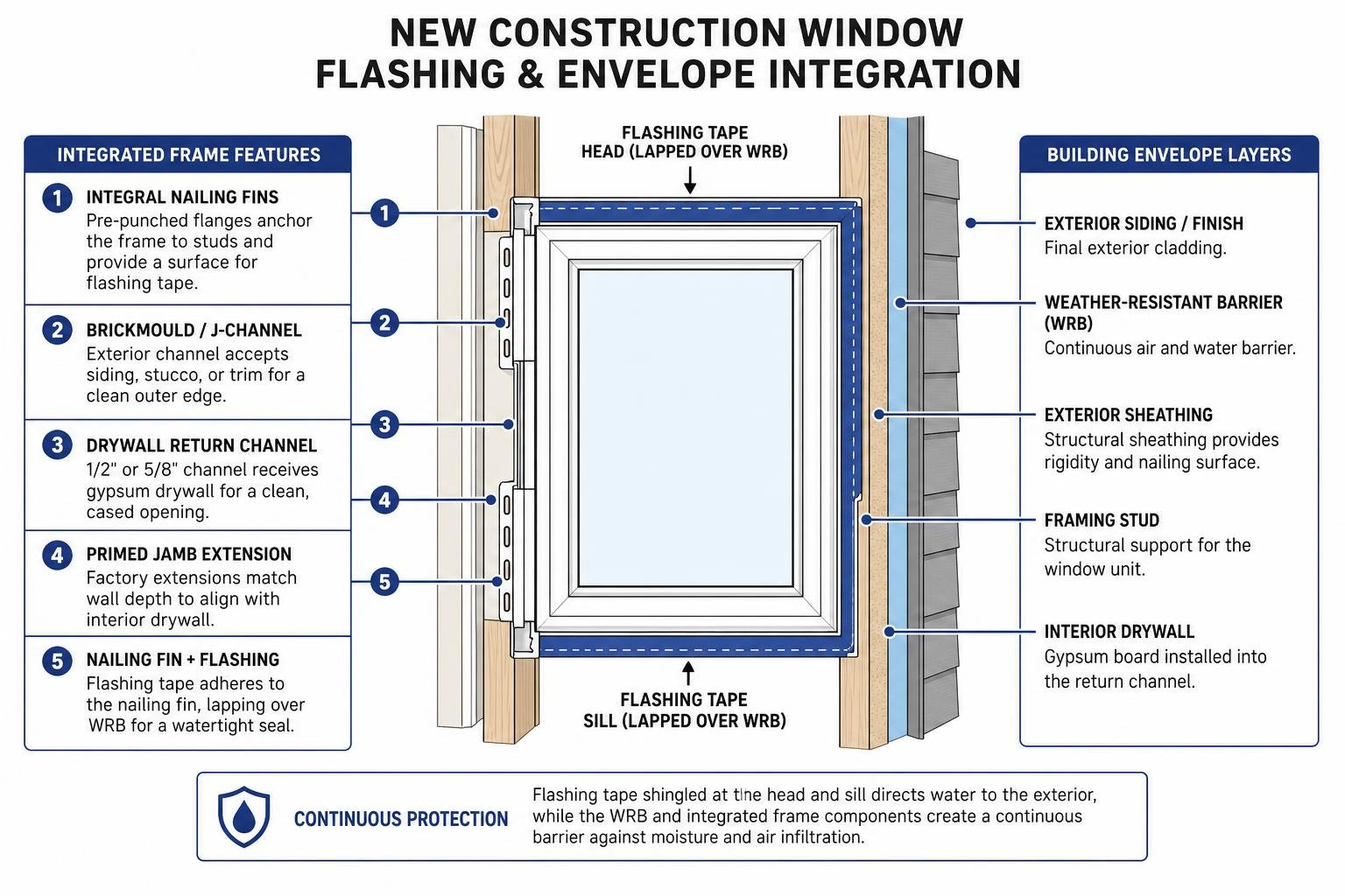 new construction window flashing and envelope integration diagram new construction window flashing and envelope integration diagram