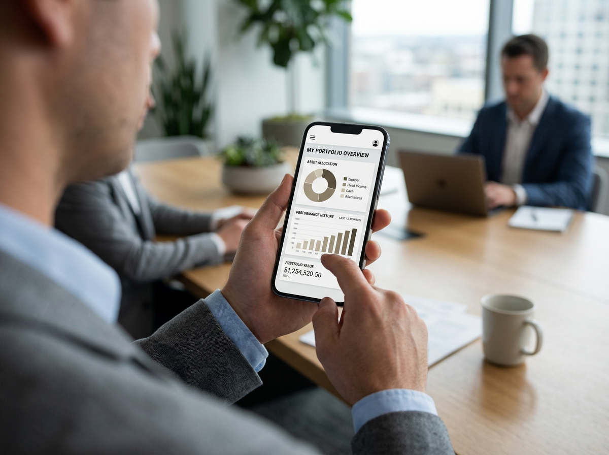 wealthtech digital mobile portal