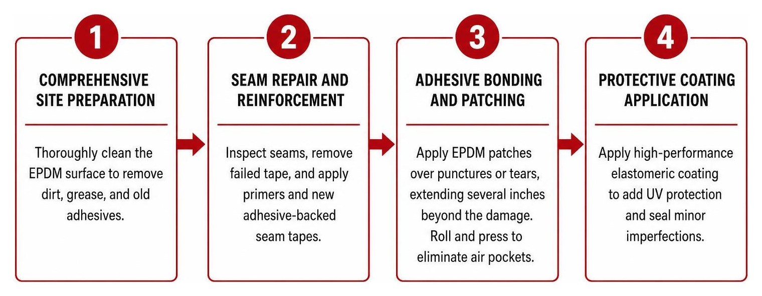 EPDM repair and restoration sequence diagram EPDM repair and restoration sequence diagram