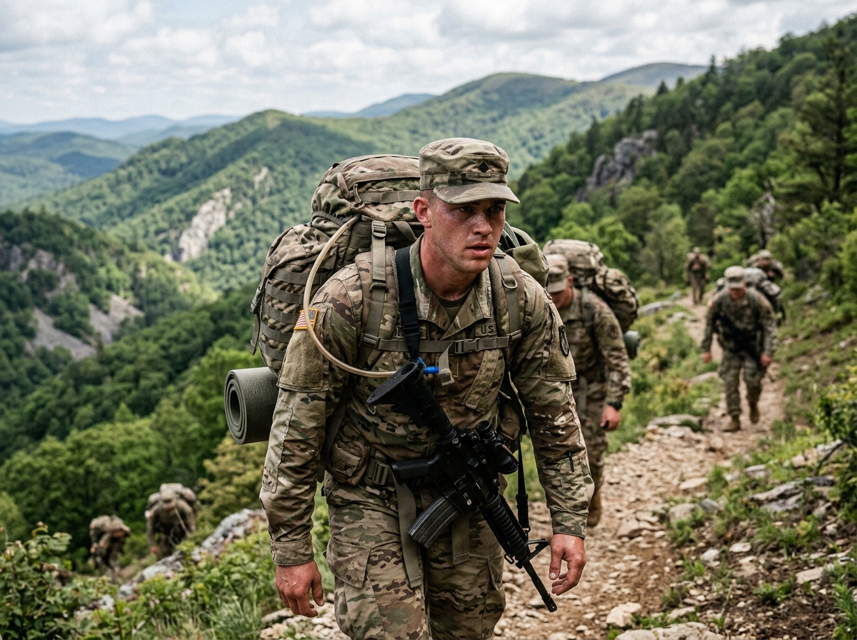 American soldier during a grueling rucksack march in the mountains - What exactly do Army Delta Force operators do American soldier during a grueling rucksack march in the mountains - What exactly do Army Delta Force operators do