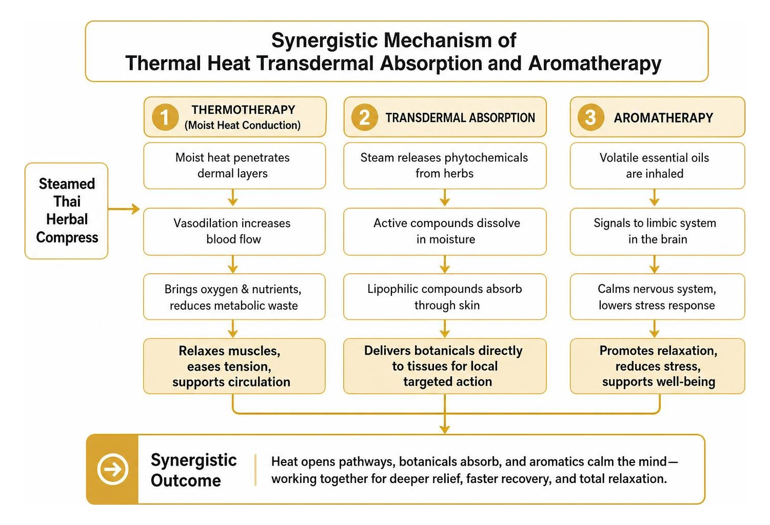 Synergistic mechanism of thermal heat transdermal absorption and aromatherapy Synergistic mechanism of thermal heat transdermal absorption and aromatherapy
