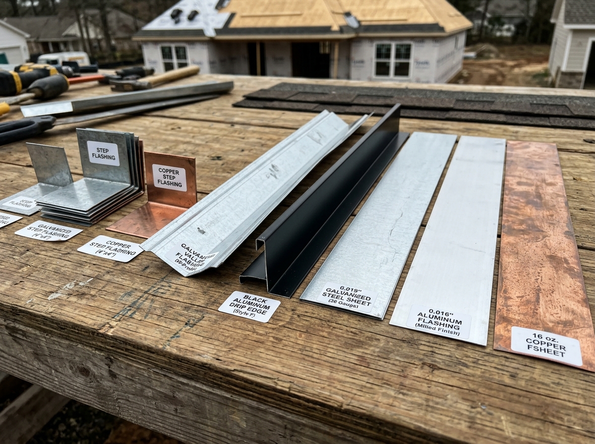 different flashing materials and types - how to install roof flashing