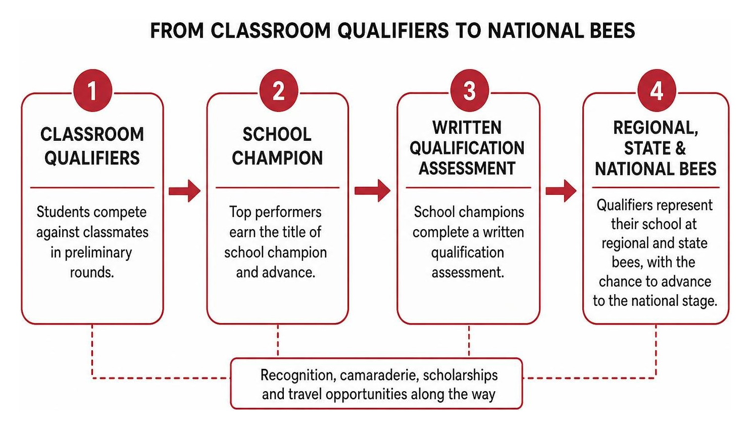 progression diagram from classroom qualifiers to national bees progression diagram from classroom qualifiers to national bees