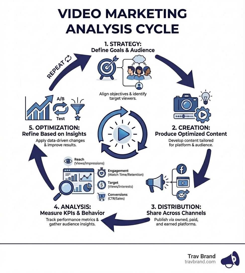 Video Marketing Analysis Cycle - video marketing analysis infographic Video Marketing Analysis Cycle - video marketing analysis infographic