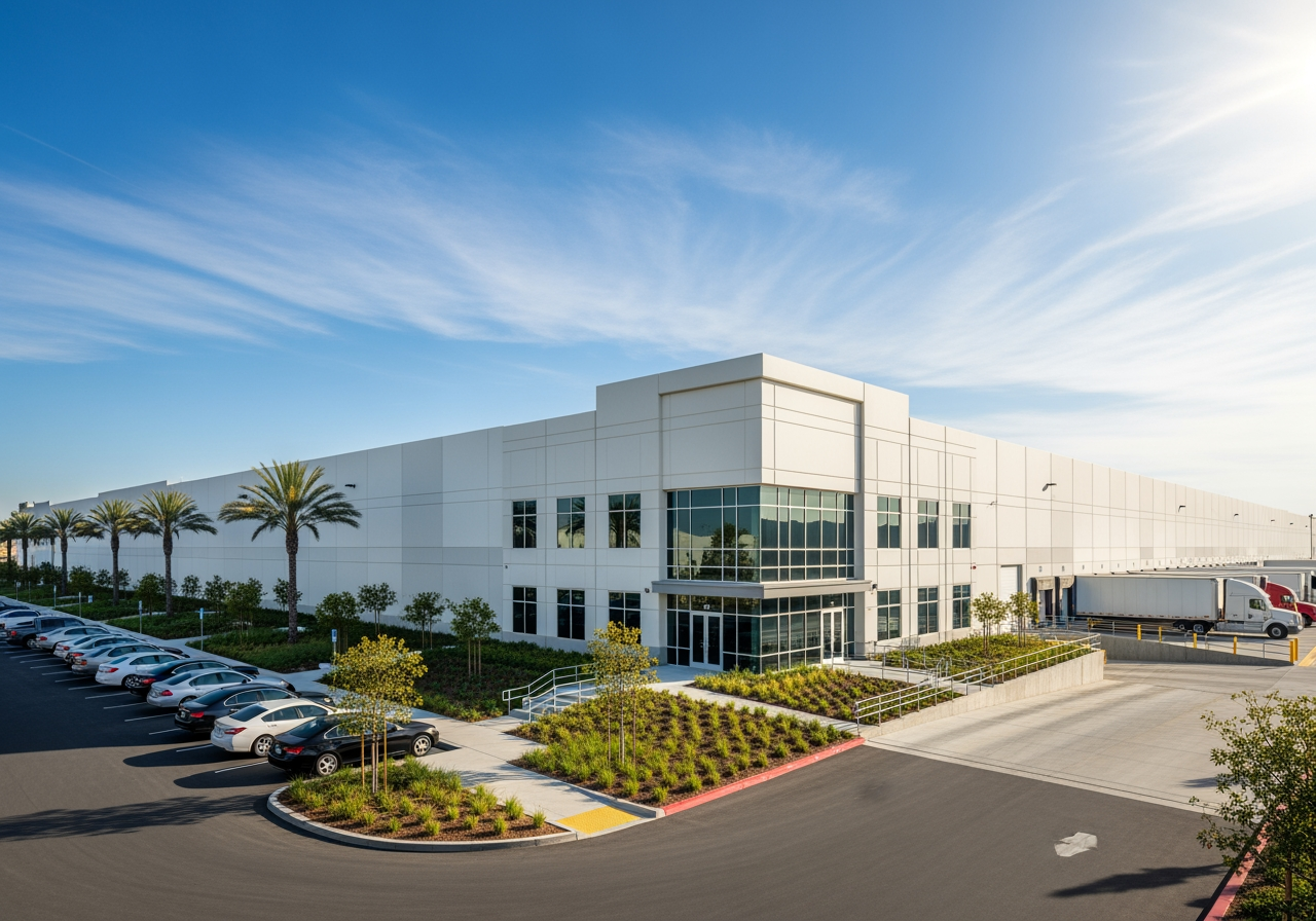 Modern warehouse facility in Irvine - Orange County industrial real estate