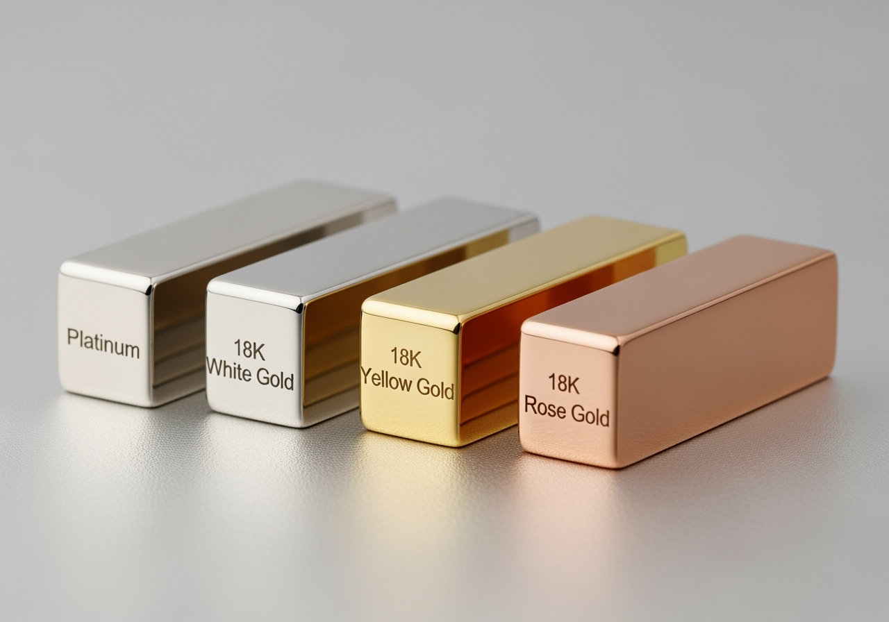 various metal options for rings - virtual ring design