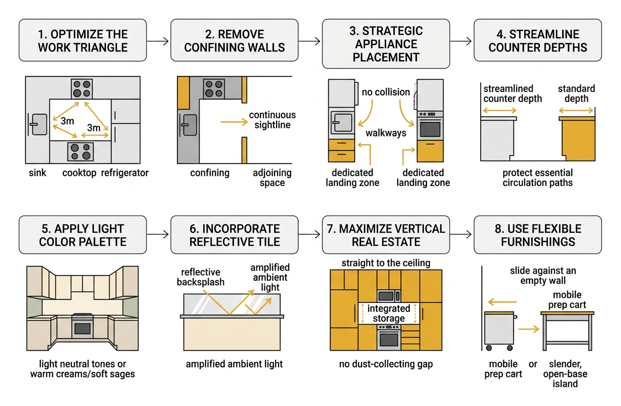 space-saving kitchen layout strategies space-saving kitchen layout strategies