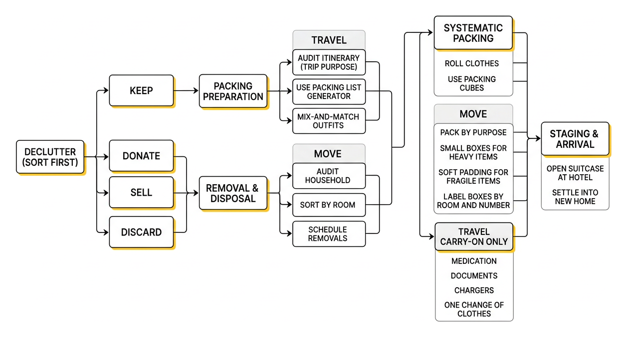 Systematic workflow from decluttering to staging Systematic workflow from decluttering to staging