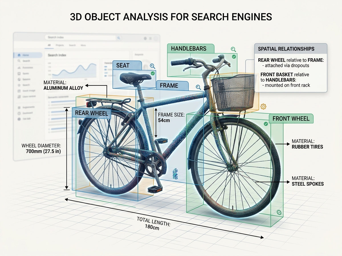 Image showing how search engines interpret 3D environments through point clouds and object recognition - seo strategies for