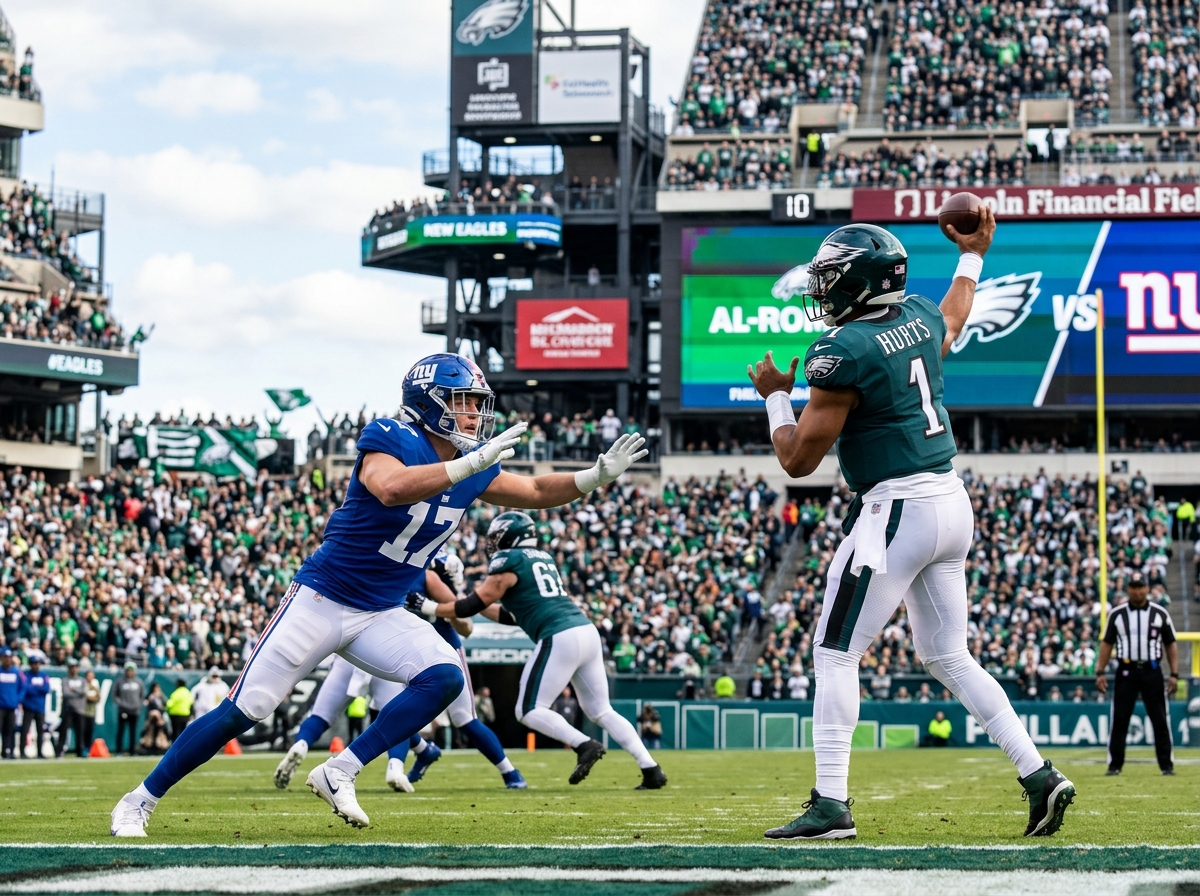 Jalen Hurts and Jaxson Dart quarterback matchup - Giants vs Eagles preview