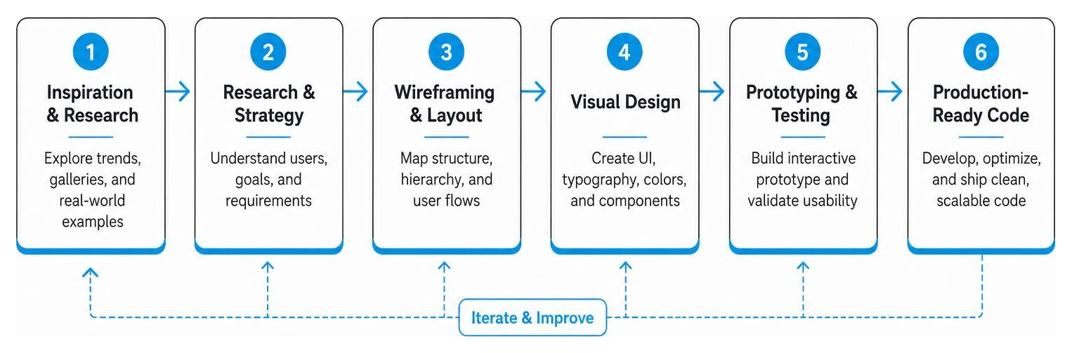 Workflow from UI design inspiration to production-ready code Workflow from UI design inspiration to production-ready code