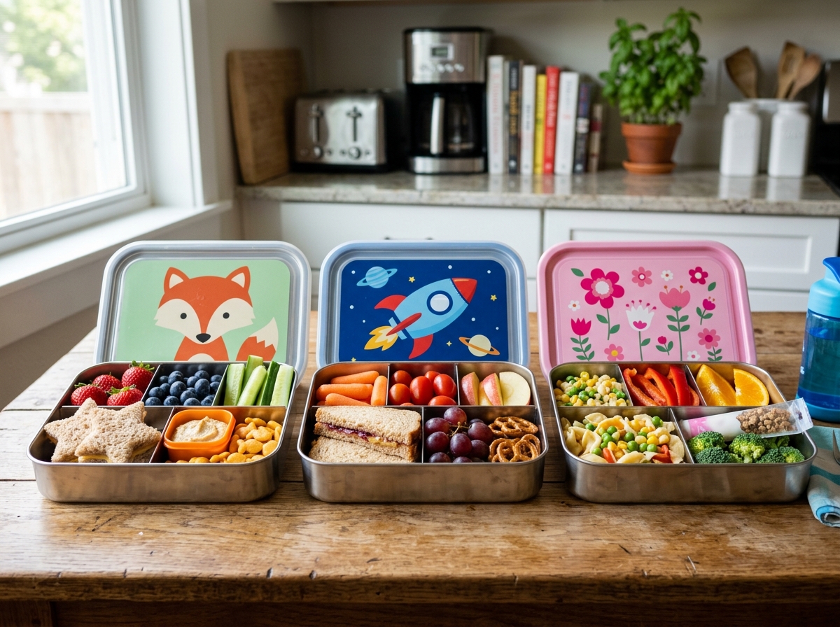 bento style metal lunch boxes for kids variety - metal lunch boxes kids