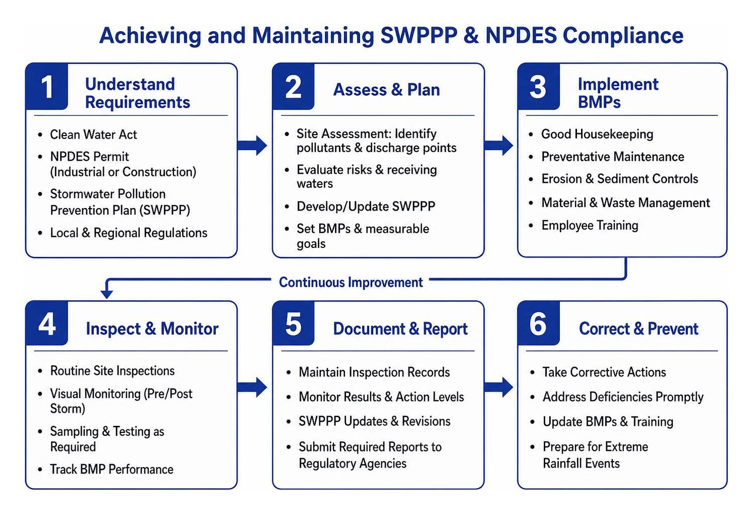 process of achieving and maintaining SWPPP and NPDES compliance process of achieving and maintaining SWPPP and NPDES compliance