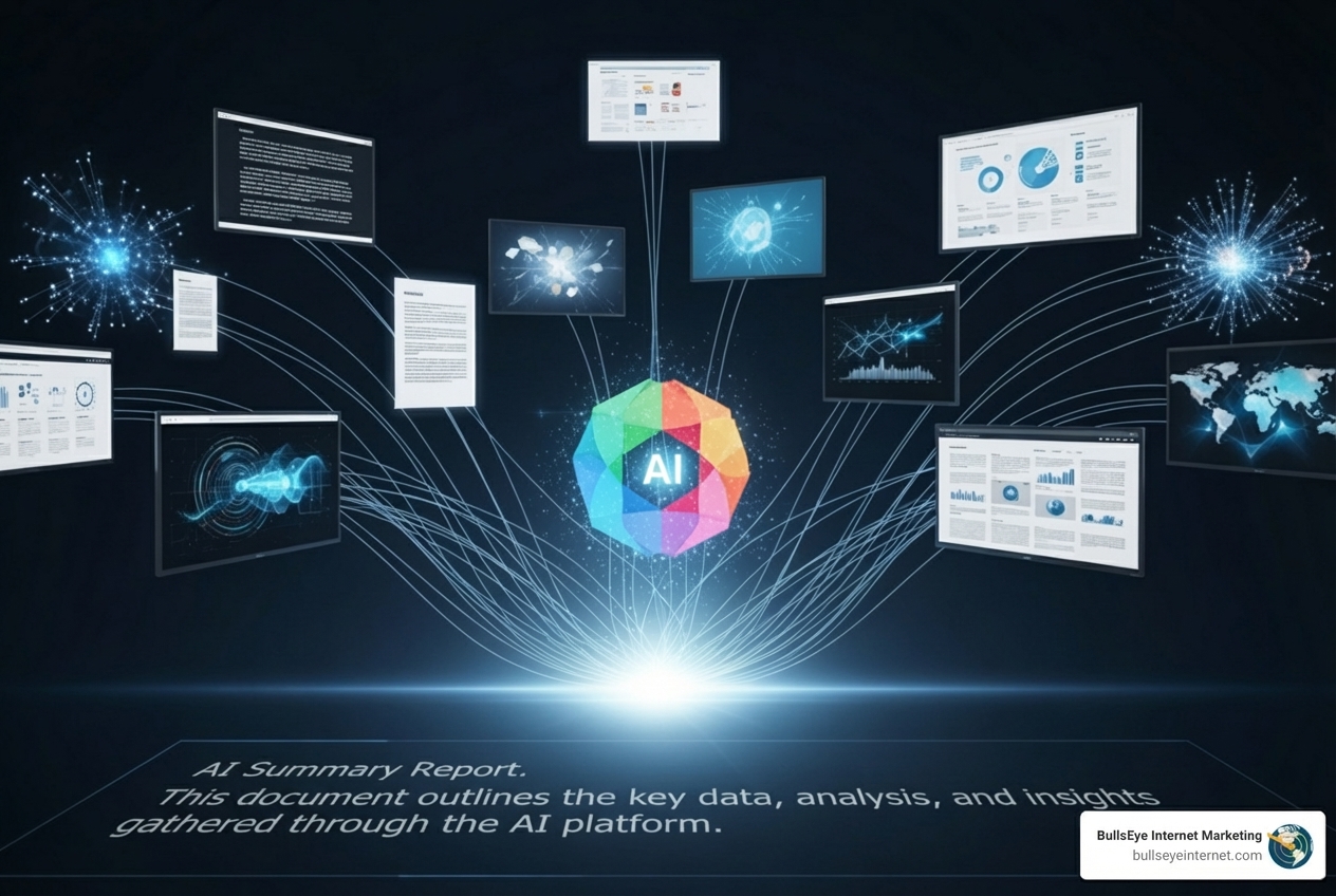 Image illustrating how Google SGE synthesizes information - Google SGE optimization Image illustrating how Google SGE synthesizes information - Google SGE optimization