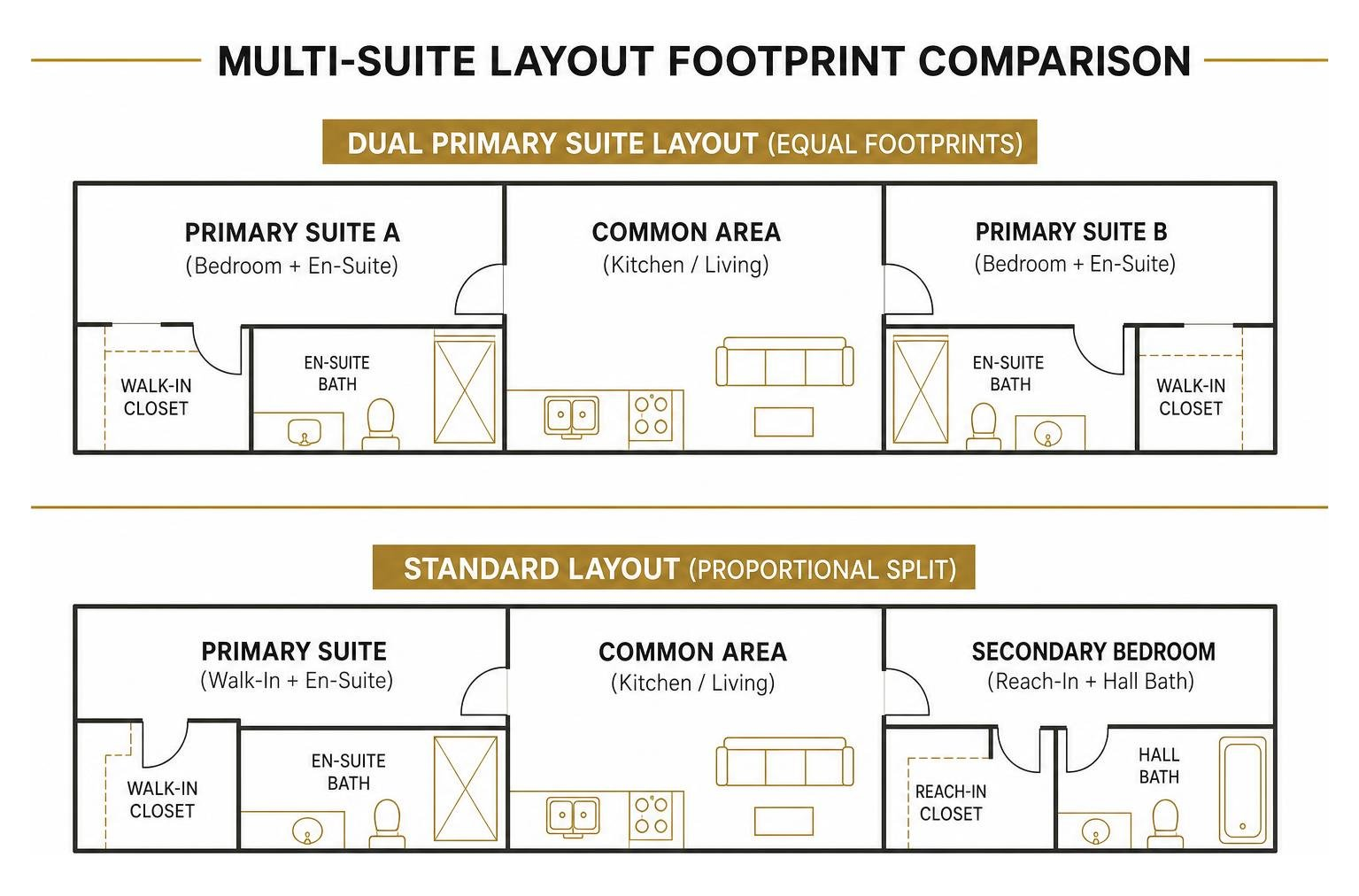 Multi-Suite Layout Footprint Comparison