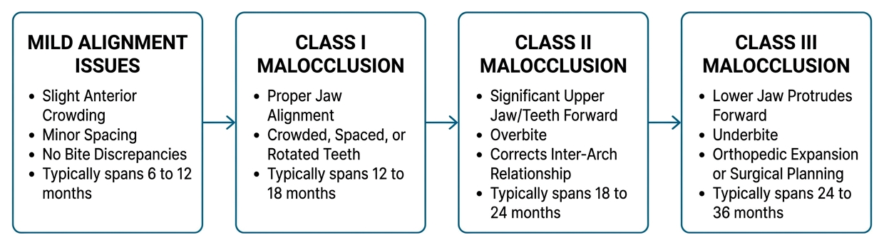 diagram of orthodontic case complexity levels diagram of orthodontic case complexity levels
