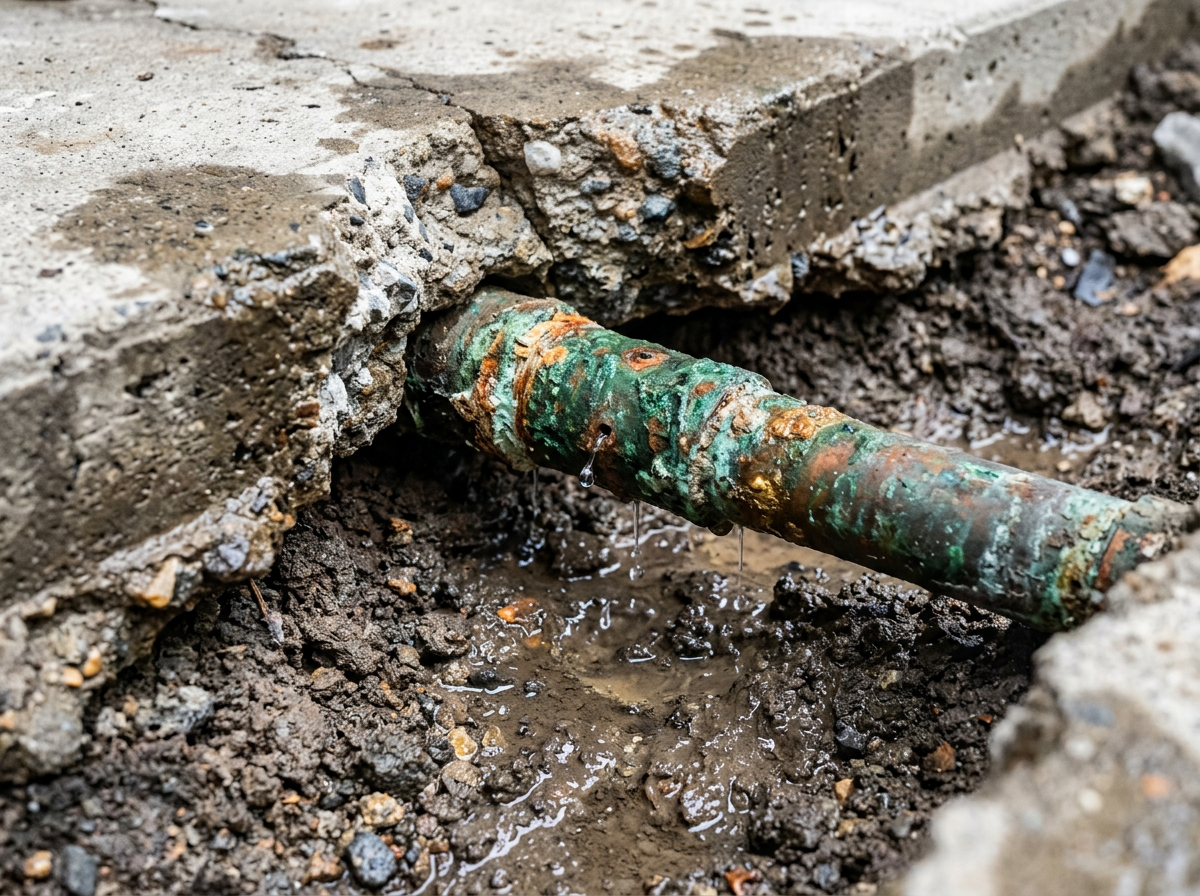 corroding copper pipes under concrete corroding copper pipes under concrete