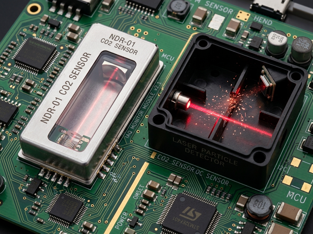 Internal sensor technology - Indoor air quality monitors