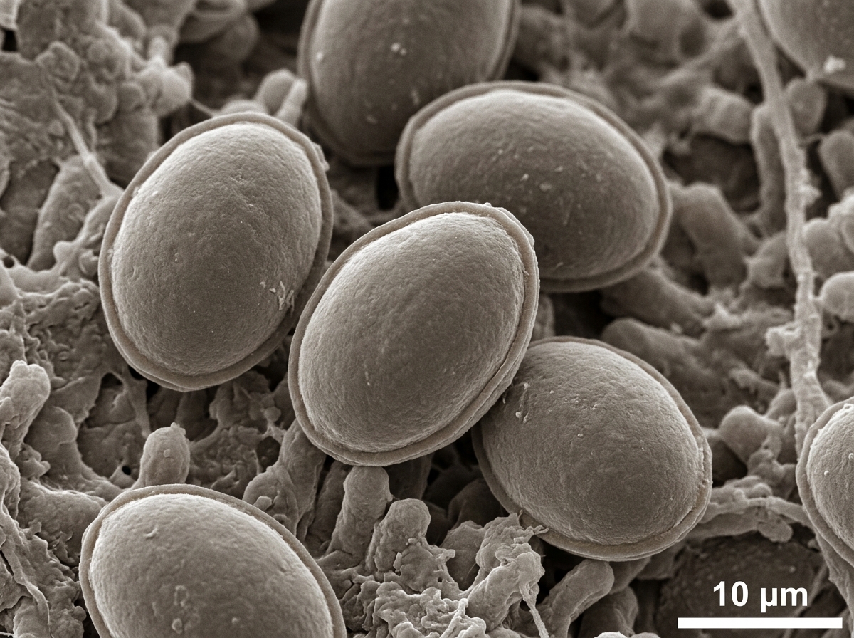 microscopic image of Giardia lamblia protozoa - purifying water while backpacking microscopic image of Giardia lamblia protozoa - purifying water while backpacking