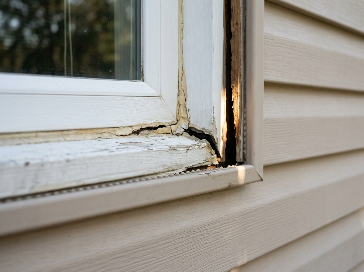 gap in window caulking showing light passing through - draft coming through new windows gap in window caulking showing light passing through - draft coming through new windows