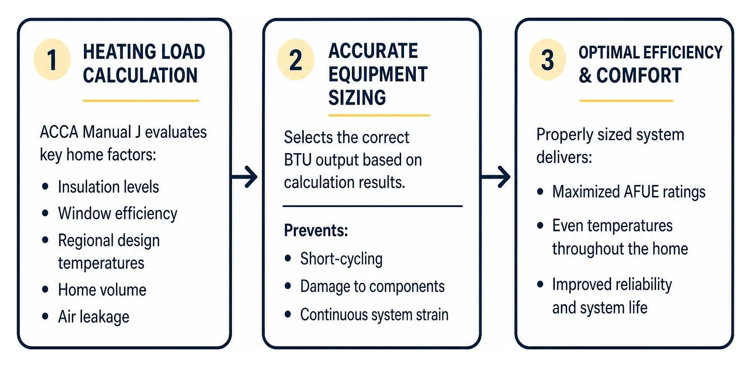 Heating load calculation and furnace sizing process Heating load calculation and furnace sizing process