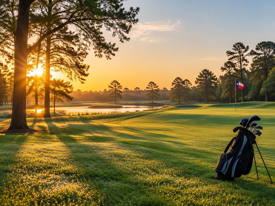 scenic Texas golf fairway at sunrise; Lone Star golf; daily-fee access; golf tourism; course accessibility