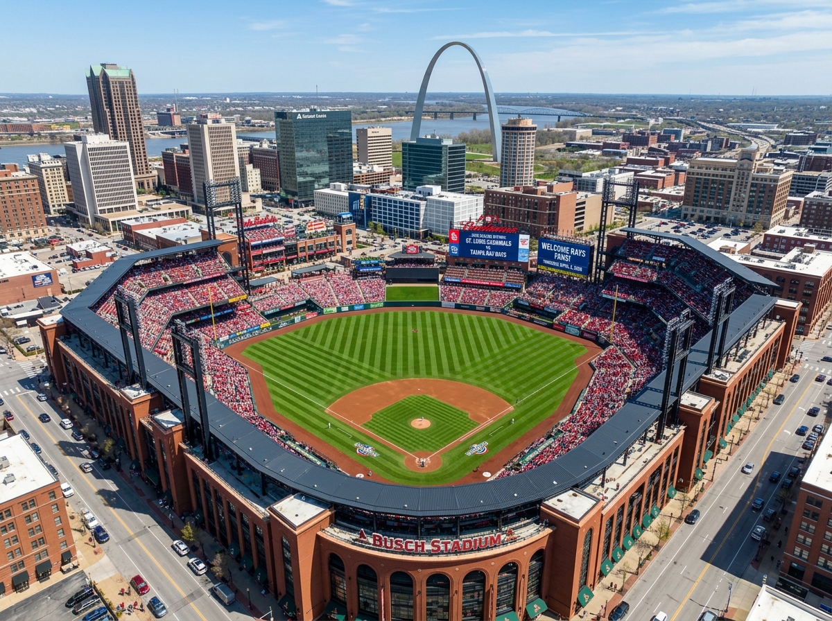 St. Louis Cardinals stadium where the Rays open the 2026 season - Rays Tampa Bay schedule St. Louis Cardinals stadium where the Rays open the 2026 season - Rays Tampa Bay schedule