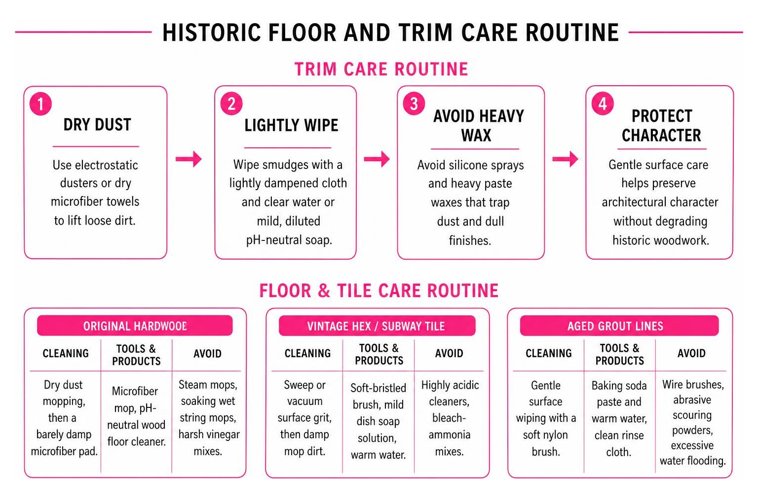 historic floor and trim care routine historic floor and trim care routine