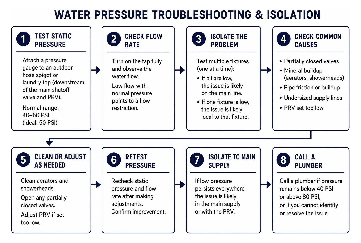 step-by-step process of water pressure troubleshooting and isolation step-by-step process of water pressure troubleshooting and isolation
