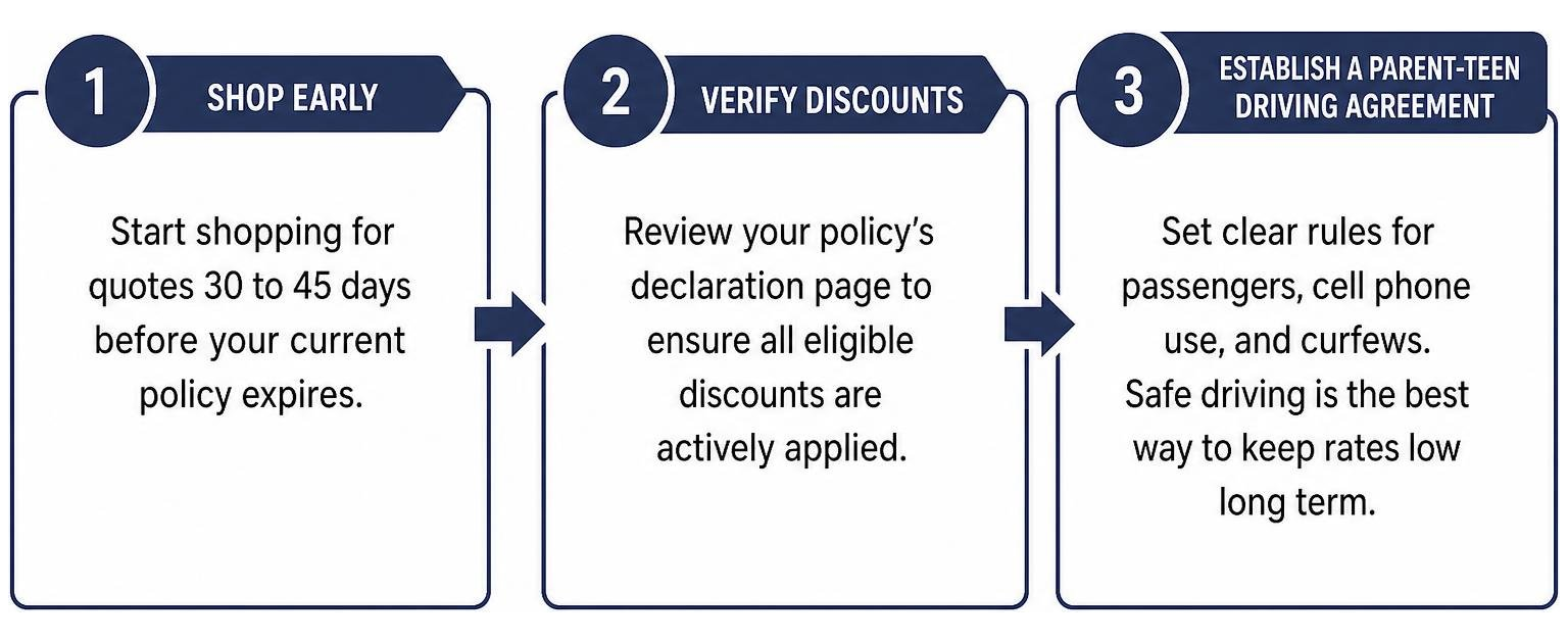Process for optimizing teen car insurance rates Process for optimizing teen car insurance rates